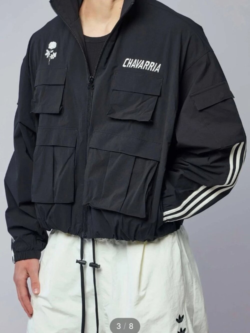 Adidas x Willy Chavarria Cargo Jacket Black Large